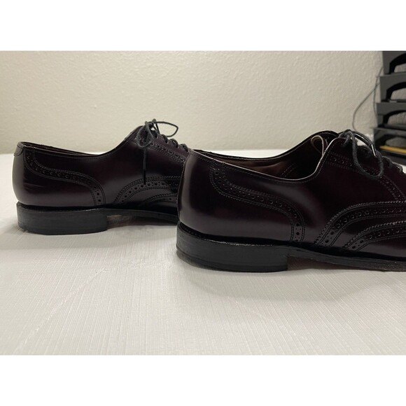 Men\'s Allen Edmonds Lloyd Wingtip Oxford Shoes Size 13 Burgundy 76082 0697 main image 10